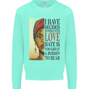 Stick With Love Black Lives Matter Mens Sweatshirt Jumper Peppermint