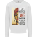 Stick With Love Black Lives Matter Mens Sweatshirt Jumper White