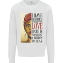 Stick With Love Black Lives Matter Mens Sweatshirt Jumper White