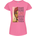 Stick With Love Black Lives Matter Womens Petite Cut T-Shirt Azalea