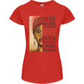 Stick With Love Black Lives Matter Womens Petite Cut T-Shirt Red