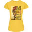 Stick With Love Black Lives Matter Womens Petite Cut T-Shirt Yellow