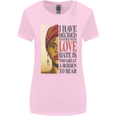 Stick With Love Black Lives Matter Womens Wider Cut T-Shirt Light Pink