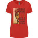 Stick With Love Black Lives Matter Womens Wider Cut T-Shirt Red