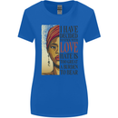 Stick With Love Black Lives Matter Womens Wider Cut T-Shirt Royal Blue