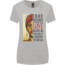 Stick With Love Black Lives Matter Womens Wider Cut T-Shirt Sports Grey