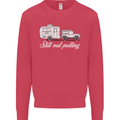 Still Out Pulling Funny Caravan Caravanning Mens Sweatshirt Jumper Heliconia