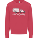Still Out Pulling Funny Caravan Caravanning Mens Sweatshirt Jumper Heliconia