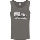Still Out Pulling Funny Caravan Caravanning Mens Vest Tank Top Charcoal