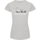 Still Out Pulling Funny Caravan Caravanning Womens Petite Cut T-Shirt Sports Grey