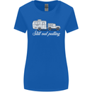 Still Out Pulling Funny Caravan Caravanning Womens Wider Cut T-Shirt Royal Blue