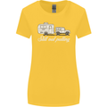 Still Out Pulling Funny Caravan Caravanning Womens Wider Cut T-Shirt Yellow