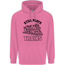 Still Plays With Trains Spotter Spotting Childrens Kids Hoodie Azalea