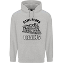 Still Plays With Trains Spotter Spotting Childrens Kids Hoodie Sports Grey