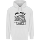 Still Plays With Trains Spotter Spotting Childrens Kids Hoodie White