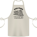 Still Plays With Trains Spotter Spotting Cotton Apron 100% Organic Natural