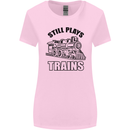 Still Plays With Trains Spotter Spotting Womens Wider Cut T-Shirt Light Pink
