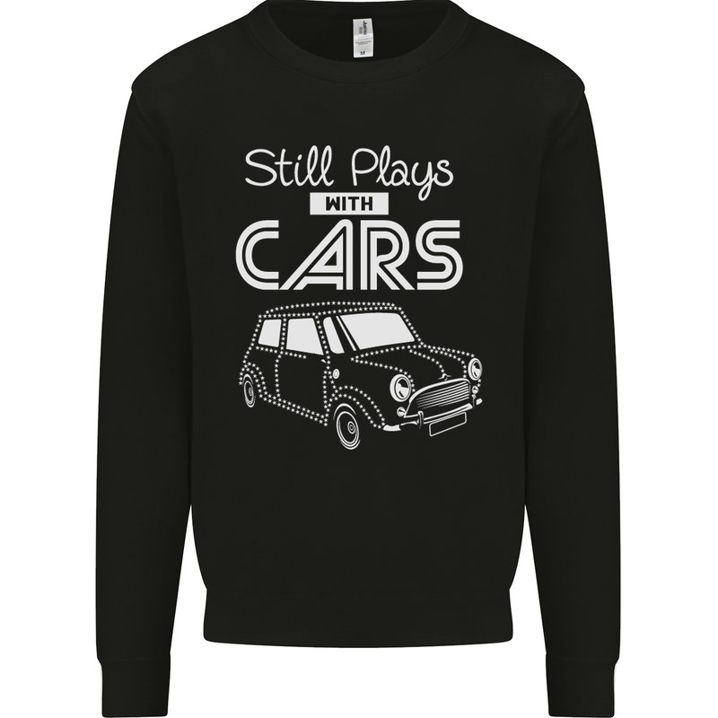 Still Plays with Cars Classic Enthusiast Kids Sweatshirt Jumper Black