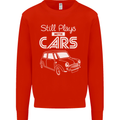 Still Plays with Cars Classic Enthusiast Kids Sweatshirt Jumper Bright Red