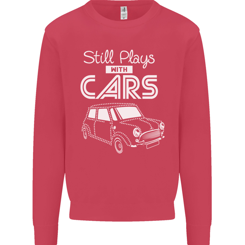 Still Plays with Cars Classic Enthusiast Kids Sweatshirt Jumper Heliconia