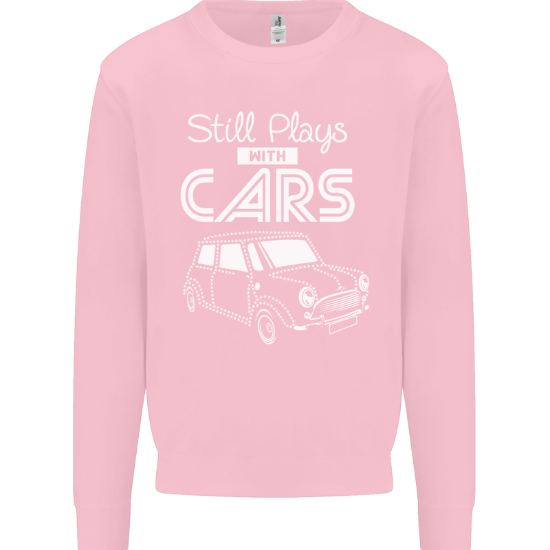 Still Plays with Cars Classic Enthusiast Kids Sweatshirt Jumper Light Pink