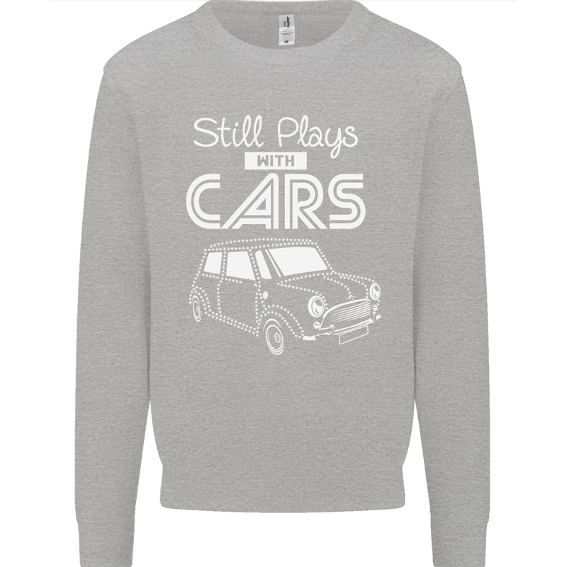 Still Plays with Cars Classic Enthusiast Kids Sweatshirt Jumper Sports Grey