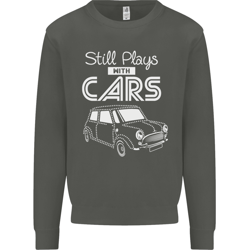 Still Plays with Cars Classic Enthusiast Kids Sweatshirt Jumper Storm Grey