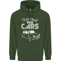 Still Plays with Cars Classic Enthusiast Mens 80% Cotton Hoodie Forest Green