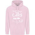 Still Plays with Cars Classic Enthusiast Mens 80% Cotton Hoodie Light Pink