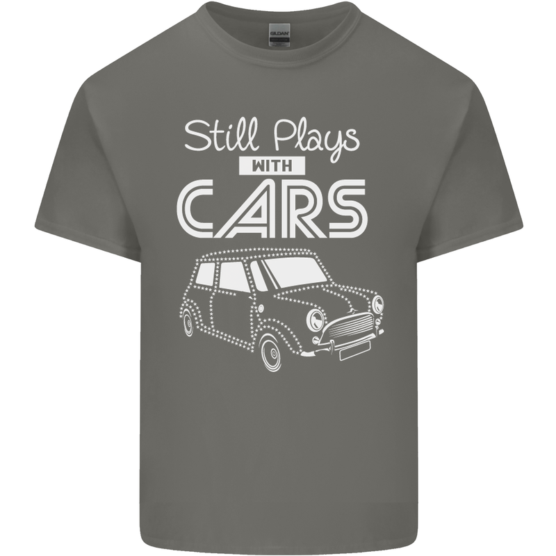 Still Plays with Cars Classic Enthusiast Mens Cotton T-Shirt Tee Top Charcoal