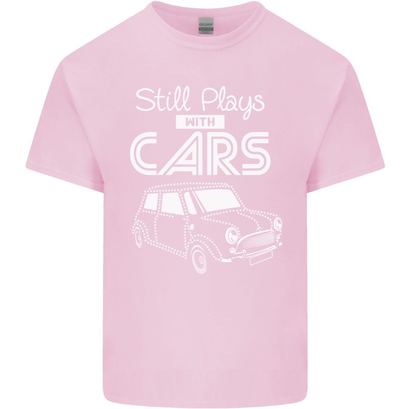 Still Plays with Cars Classic Enthusiast Mens Cotton T-Shirt Tee Top Light Pink