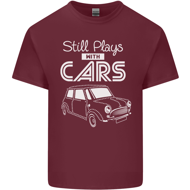 Still Plays with Cars Classic Enthusiast Mens Cotton T-Shirt Tee Top Maroon
