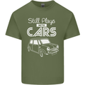 Still Plays with Cars Classic Enthusiast Mens Cotton T-Shirt Tee Top Military Green