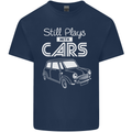 Still Plays with Cars Classic Enthusiast Mens Cotton T-Shirt Tee Top Navy Blue