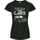 Still Plays with Cars Classic Enthusiast Womens Petite Cut T-Shirt Black