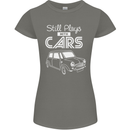 Still Plays with Cars Classic Enthusiast Womens Petite Cut T-Shirt Charcoal