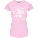 Still Plays with Cars Classic Enthusiast Womens Petite Cut T-Shirt Light Pink