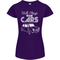 Still Plays with Cars Classic Enthusiast Womens Petite Cut T-Shirt Purple