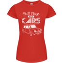 Still Plays with Cars Classic Enthusiast Womens Petite Cut T-Shirt Red