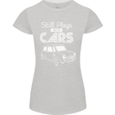 Still Plays with Cars Classic Enthusiast Womens Petite Cut T-Shirt Sports Grey