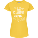 Still Plays with Cars Classic Enthusiast Womens Petite Cut T-Shirt Yellow