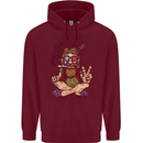Stoned Hippy Spliff Weed Drugs LSD Acid Childrens Kids Hoodie Maroon