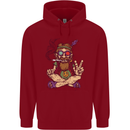 Stoned Hippy Spliff Weed Drugs LSD Acid Childrens Kids Hoodie Red