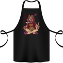 Stoned Hippy Spliff Weed Drugs LSD Acid Cotton Apron 100% Organic Black