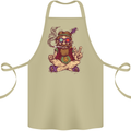 Stoned Hippy Spliff Weed Drugs LSD Acid Cotton Apron 100% Organic Khaki