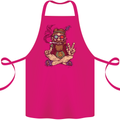 Stoned Hippy Spliff Weed Drugs LSD Acid Cotton Apron 100% Organic Pink