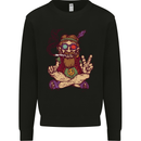 Stoned Hippy Spliff Weed Drugs LSD Acid Kids Sweatshirt Jumper Black