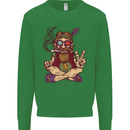 Stoned Hippy Spliff Weed Drugs LSD Acid Kids Sweatshirt Jumper Irish Green