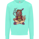 Stoned Hippy Spliff Weed Drugs LSD Acid Kids Sweatshirt Jumper Peppermint