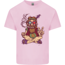 Stoned Hippy Spliff Weed Drugs LSD Acid Kids T-Shirt Childrens Light Pink